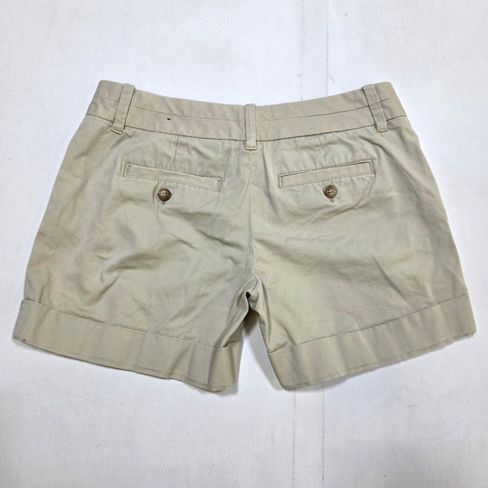 The Limited Shorts Womens 2 Tan Drew Fit Cuffed Chino Twill Casual Summer 8495 - Picture 2 of 6